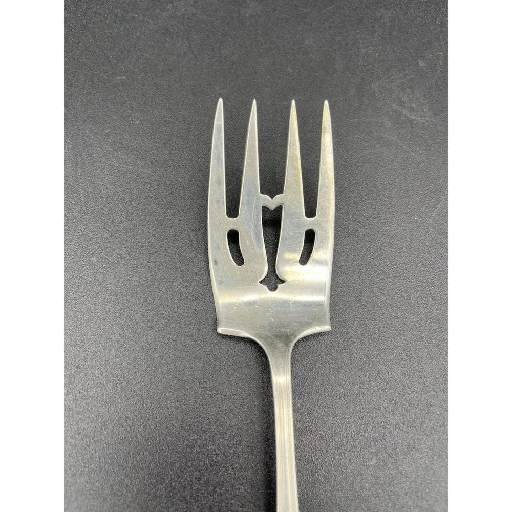Sterling Silver Gorham Plymouth Large Ramkin Fork Pierced